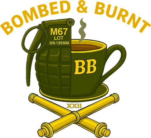 Bombed & Burnt crest logo
