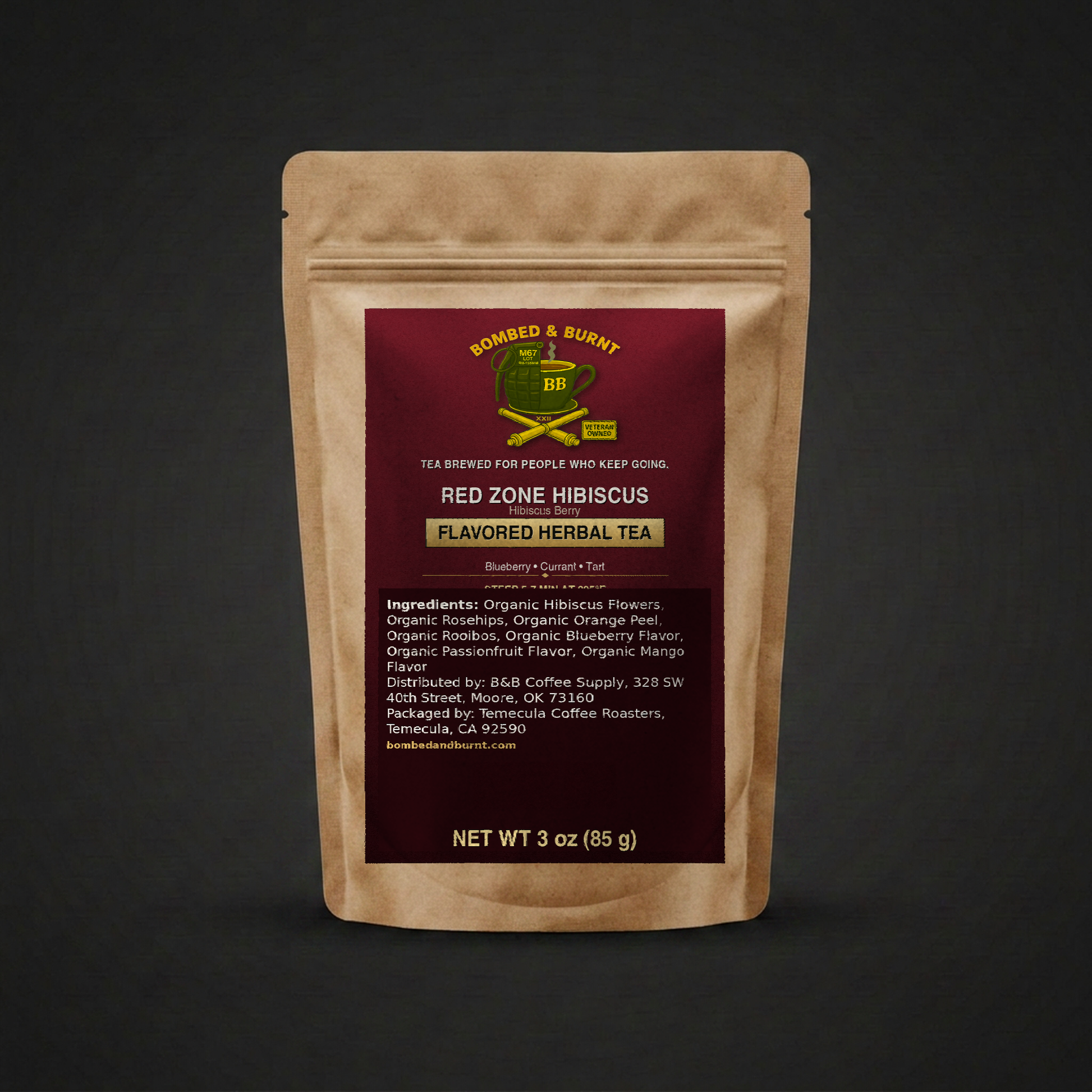 Red Zone Hibiscus — Hibiscus Berry herbal tea (Bombed & Burnt)